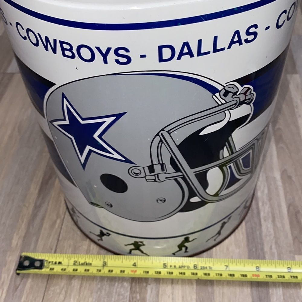 NFL Dallas Cowboy vintage t shirt single stitched vintage tin bucket man cave - Picture 4 of 16
